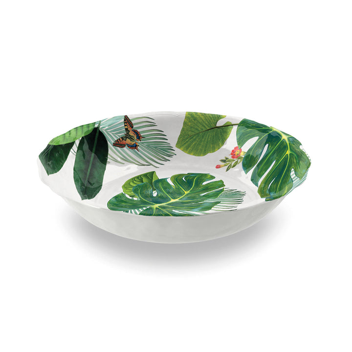 Amazon Floral Melamine 3 Piece Salad Serving & Tray Set