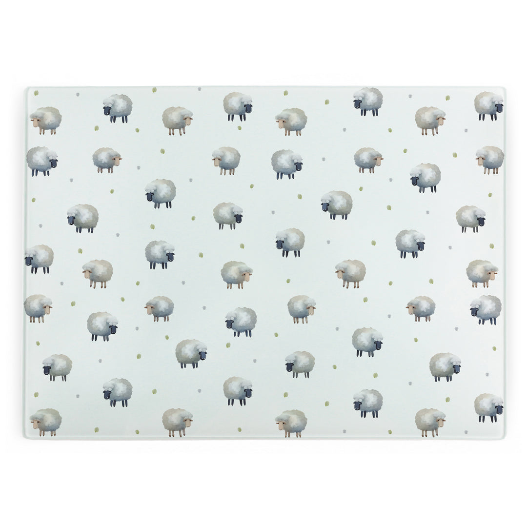Purely Home Spring Sheep Glass Worktop Protector