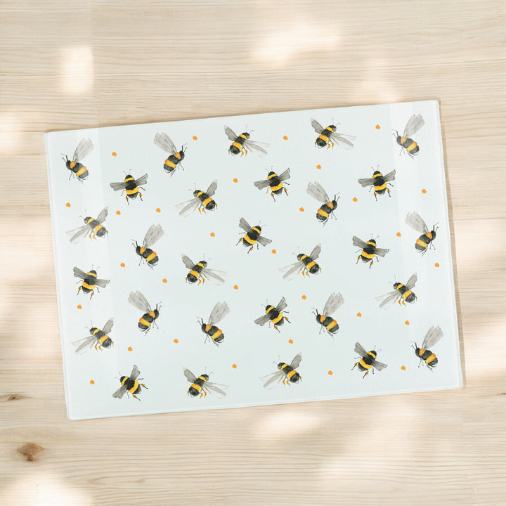 Purely Home Scattered Bees Glass Worktop Protector
