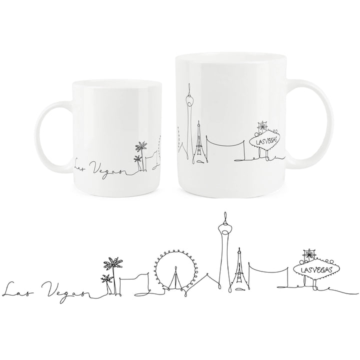 Purely Home City Skyline Bone China Mugs