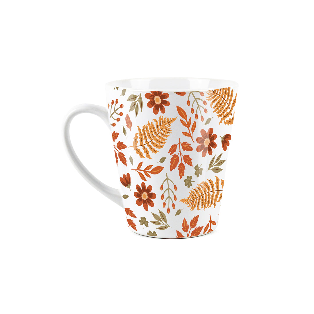 Purely Home Autumn Leaves Ceramic Latte Mugs