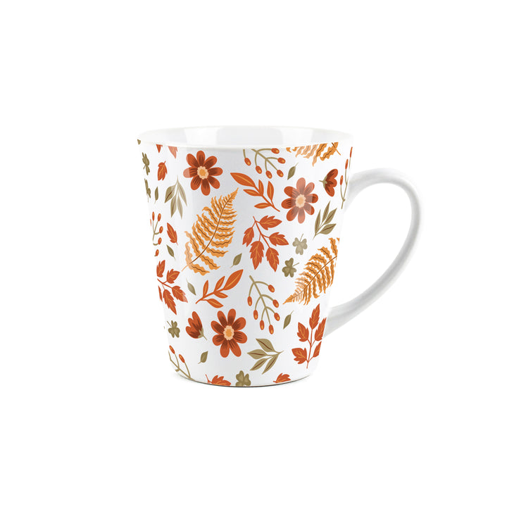 Purely Home Autumn Leaves Ceramic Latte Mugs