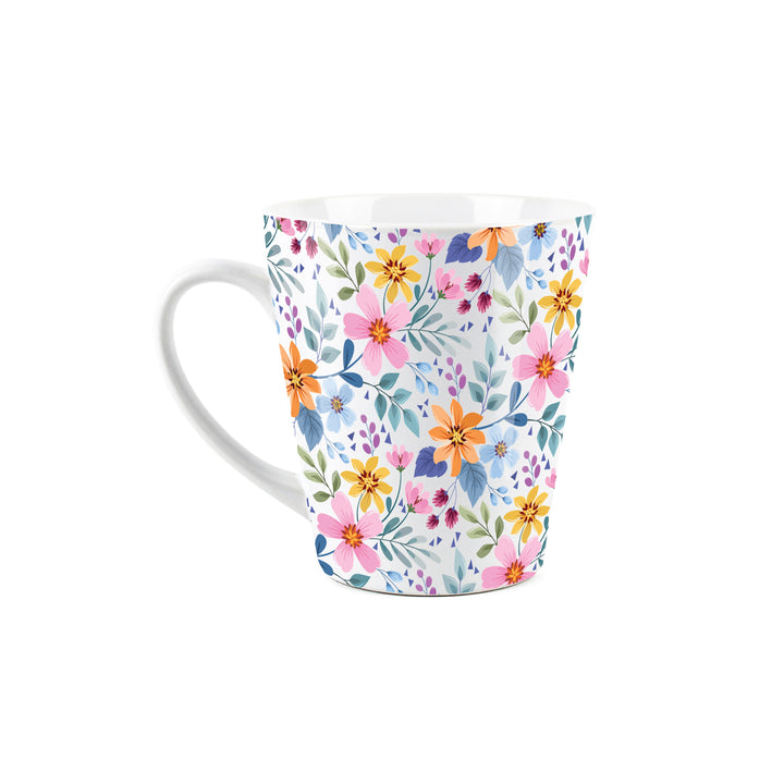 Purely Home Multi Flowers Ceramic Latte Mug