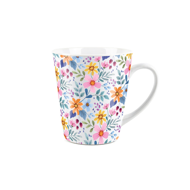 Purely Home Multi Flowers Ceramic Latte Mug