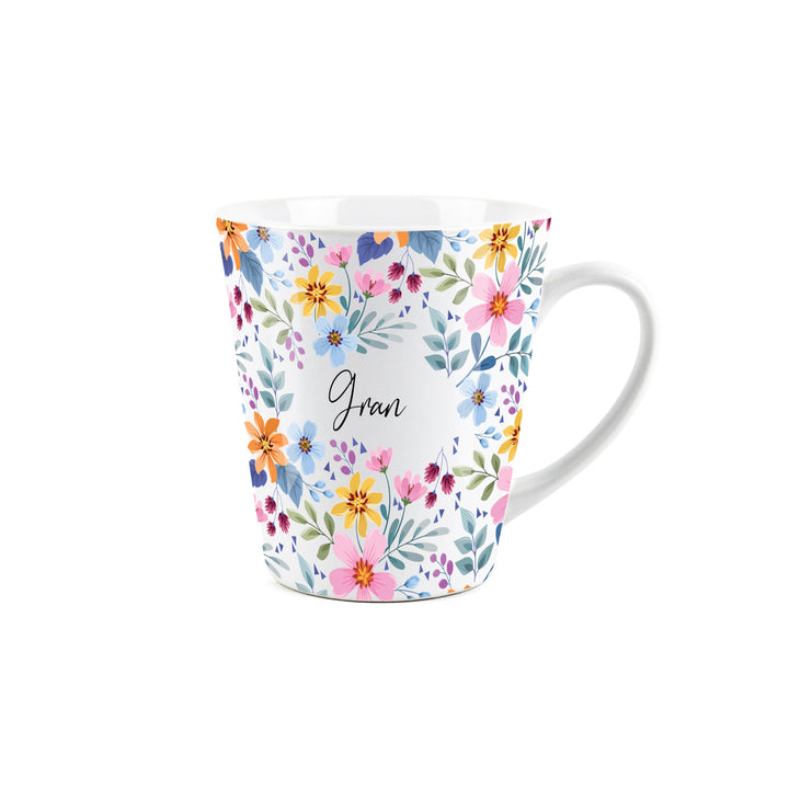 Purely Home Multi Flowers Ceramic Latte Mug