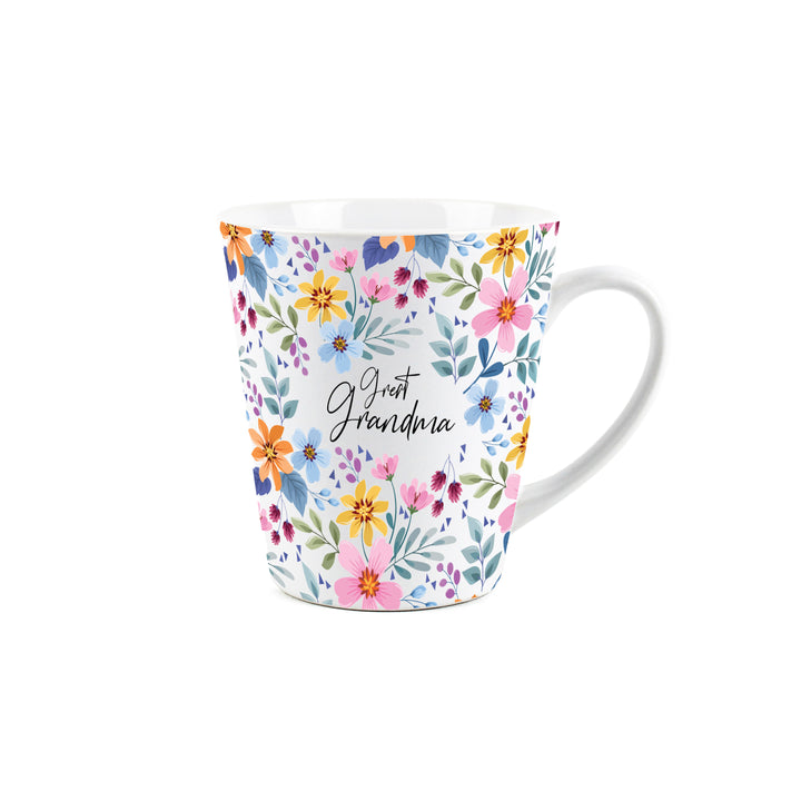 Purely Home Multi Flowers Ceramic Latte Mug