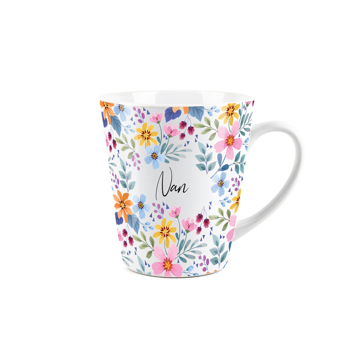Purely Home Multi Flowers Ceramic Latte Mug