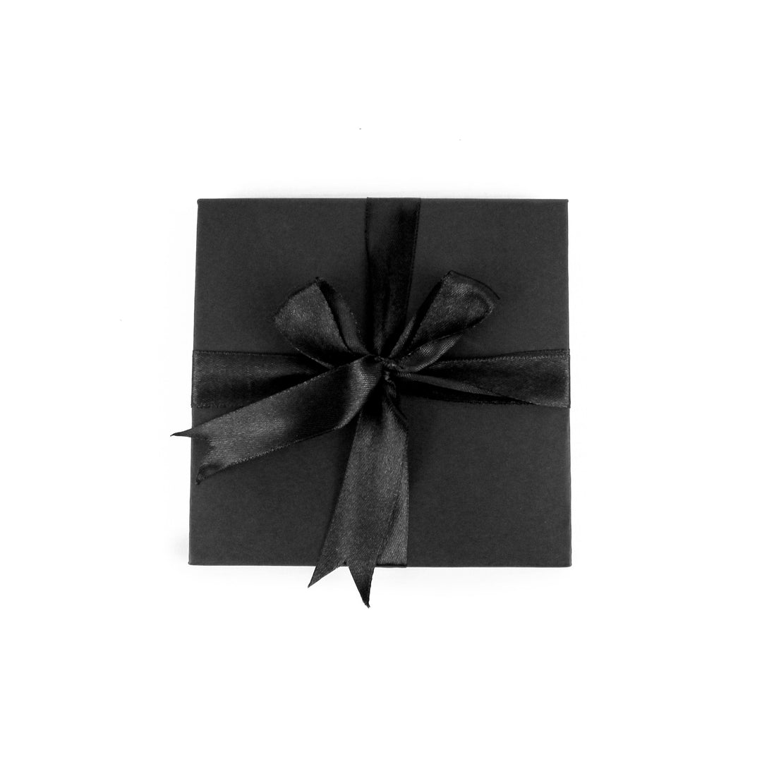 Purely Home Geometric Jewel Initial Marble Coaster Gift Box Set