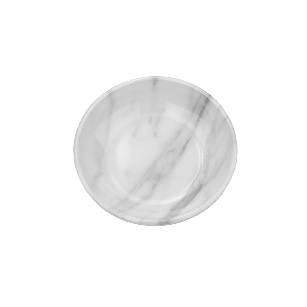 Carrara Marble Melamine Medium Pet Bowl & Saucer Set