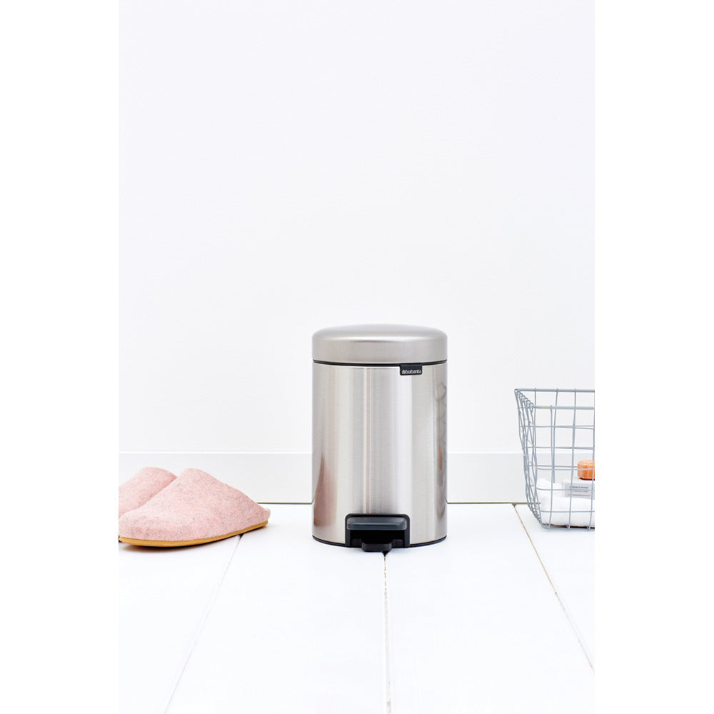 Brabantia NewIcon Matt Steel Pedal Bin - 3L Size