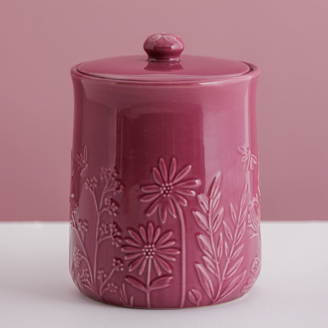 Mason Cash In the Meadow Ceramic Storage Jar - Mulberry