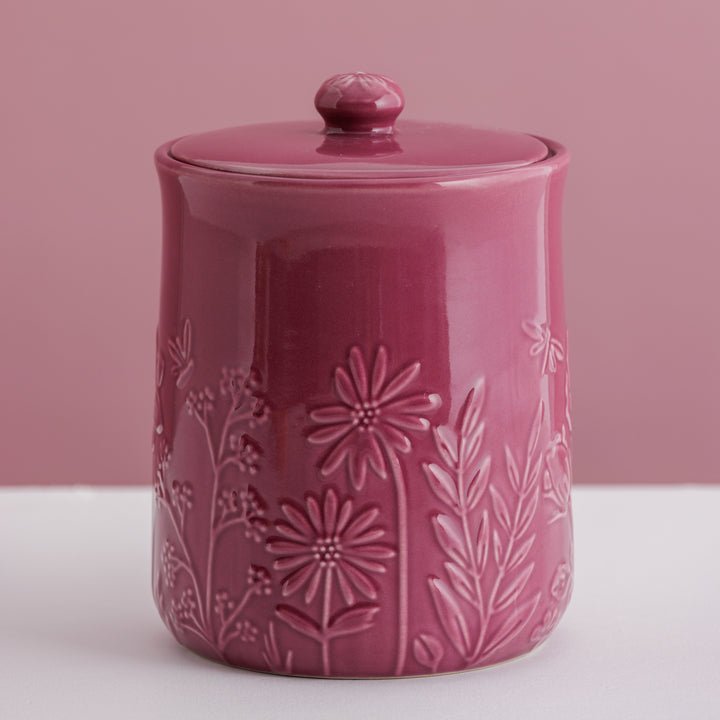Mason Cash In the Meadow Ceramic Storage Jar - Mulberry
