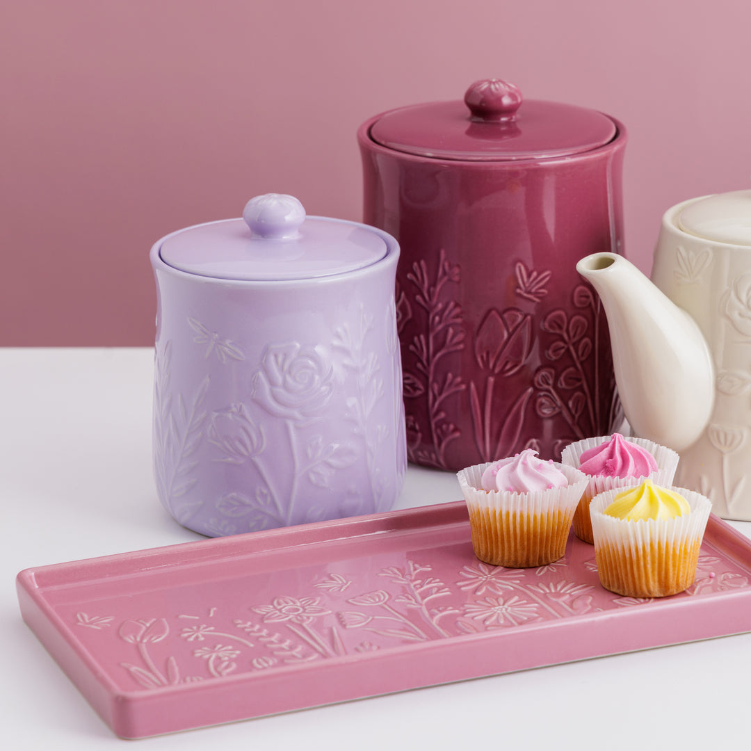 Mason Cash In the Meadow Ceramic Storage Jar - Mulberry