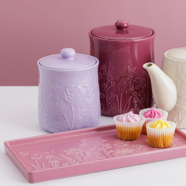 Mason Cash In the Meadow Ceramic Storage Jar - Mulberry