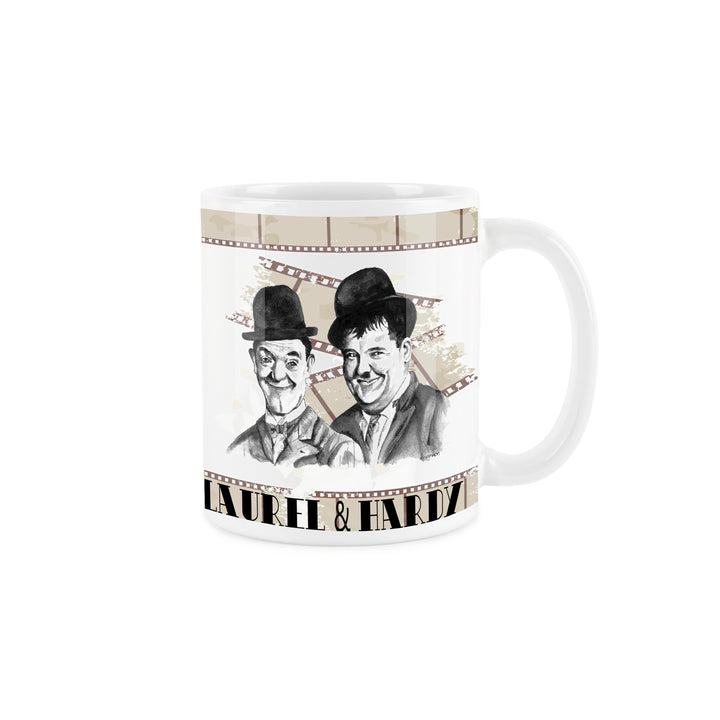 Purely Home Laurel & Hardy Film Reel Ceramic Mug