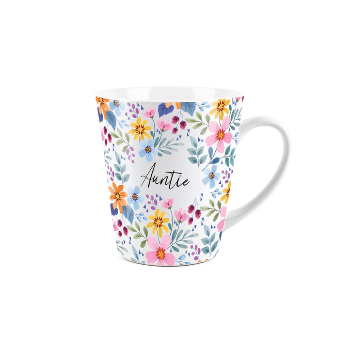 Purely Home Multi Flowers Ceramic Latte Mug