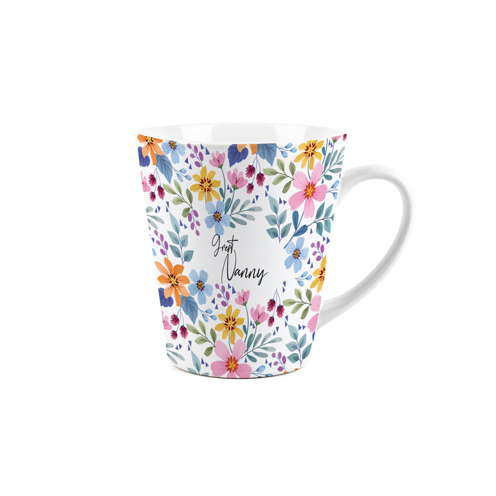 Purely Home Multi Flowers Ceramic Latte Mug