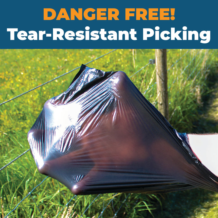 Black Tie-Handle Dog Poo/Waste Bags - Packs of 100