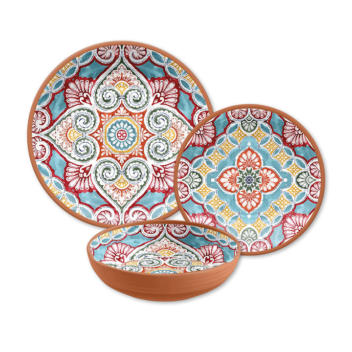 Rio Corte Melamine Dinnerware Set