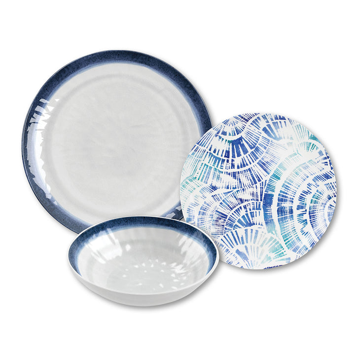Coastal Melamine Dinnerware Set