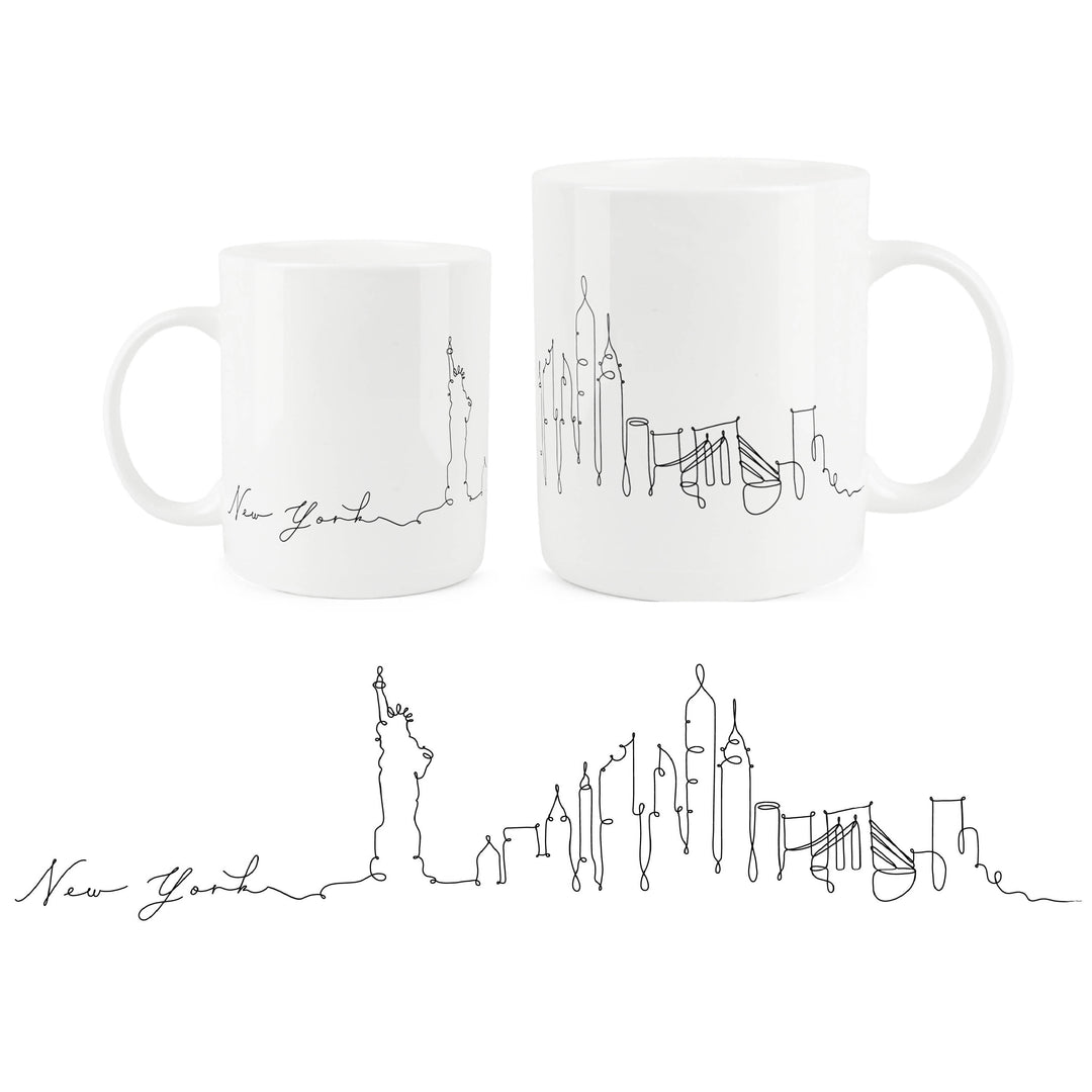 Purely Home City Skyline Bone China Mugs