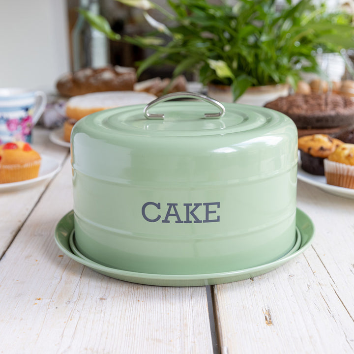 Living Nostalgia English Sage Dome Cake Tin