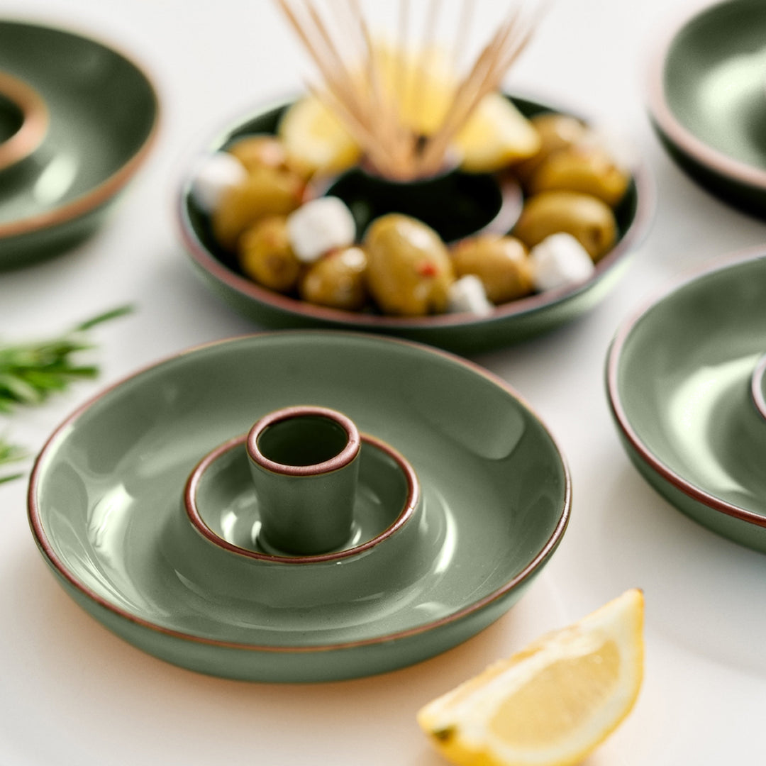 Dexam Sintra Terracotta Olive Dish - Olive Green