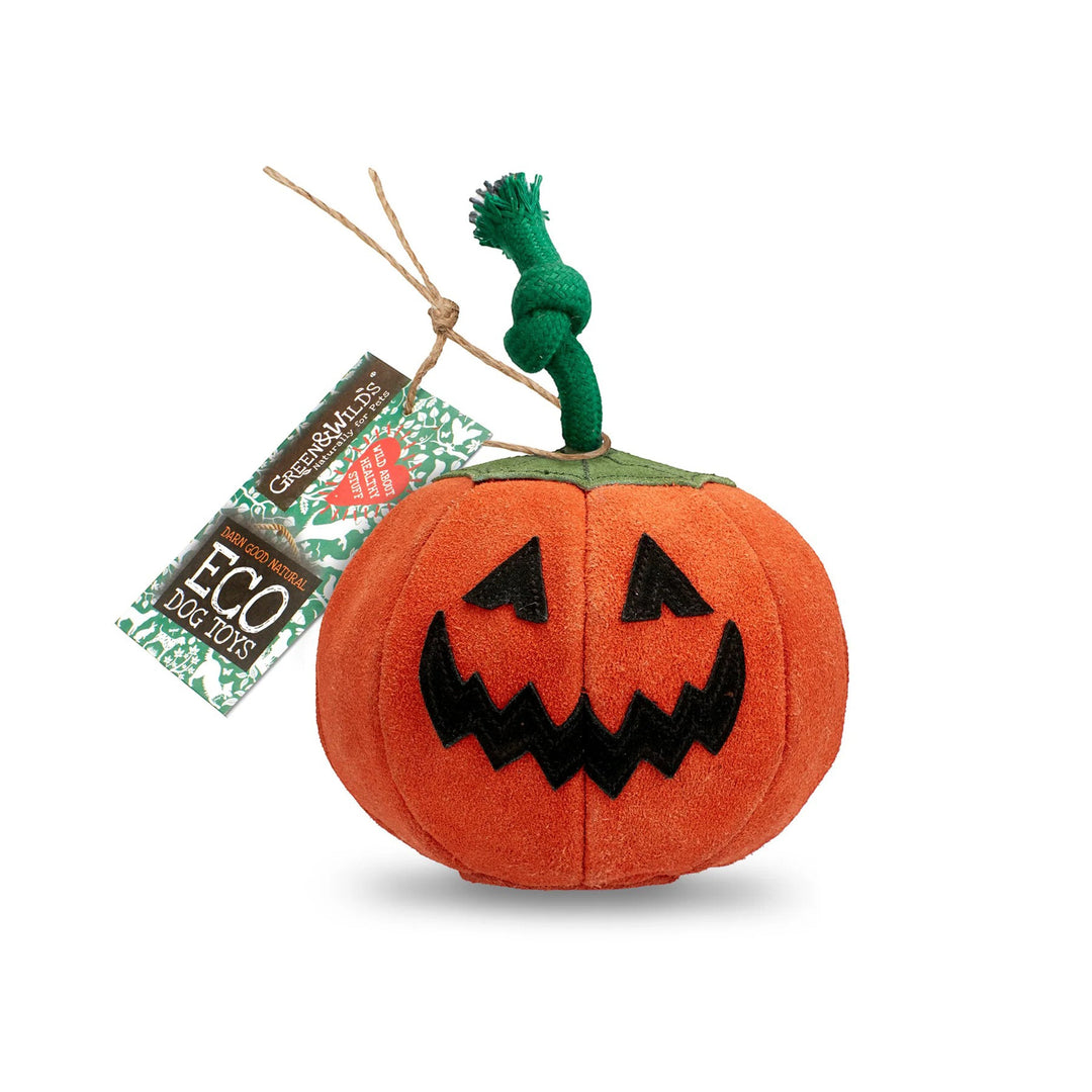 Green & Wilds Eco Dog Toy - Patch the Pumpkin