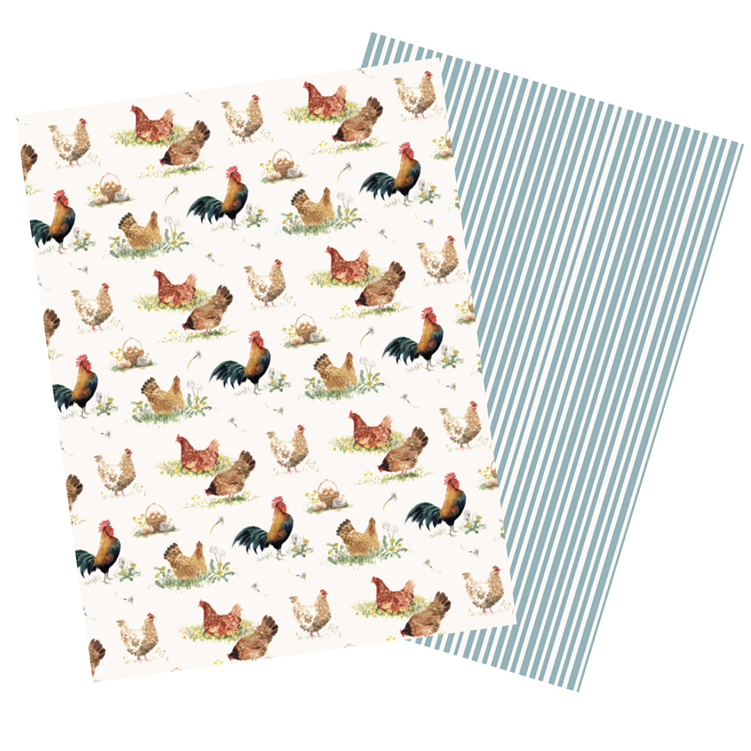 Stow Green Pecking Order Kitchen Linen Set