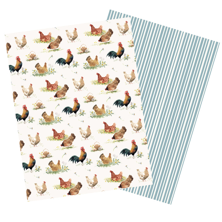 Stow Green Pecking Order Kitchen Linen Set