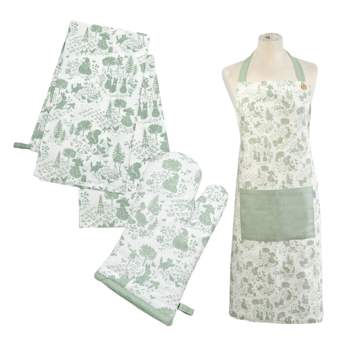 Peter Rabbit Classic Kitchen Linen Set - Green