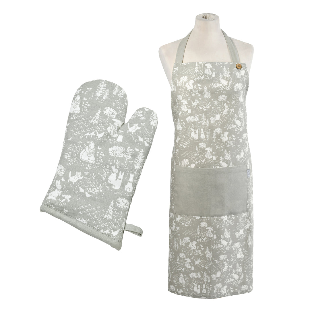 Peter Rabbit Classic Kitchen Linen Set - Grey
