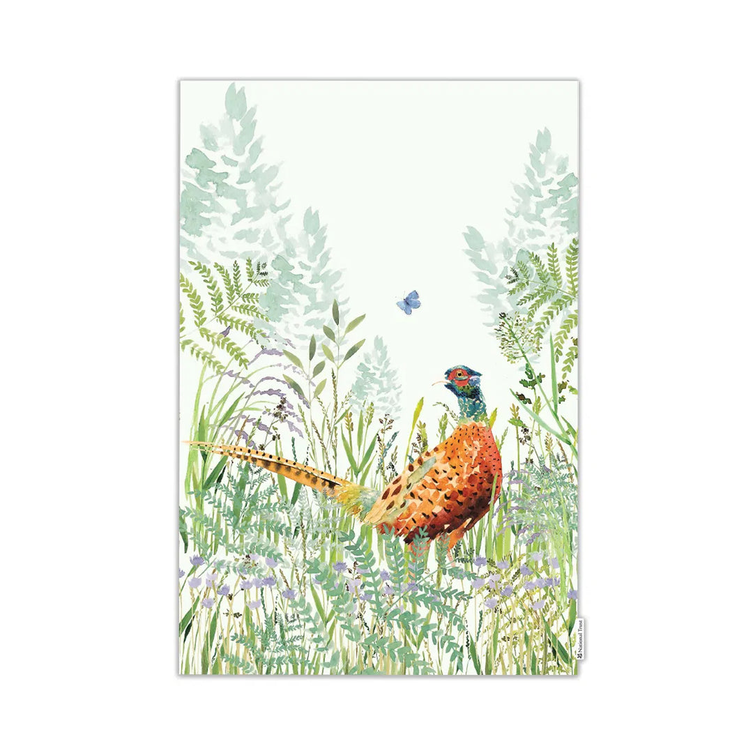 Eddingtons x National Trust Organic Cotton Tea Towel - Pheasant