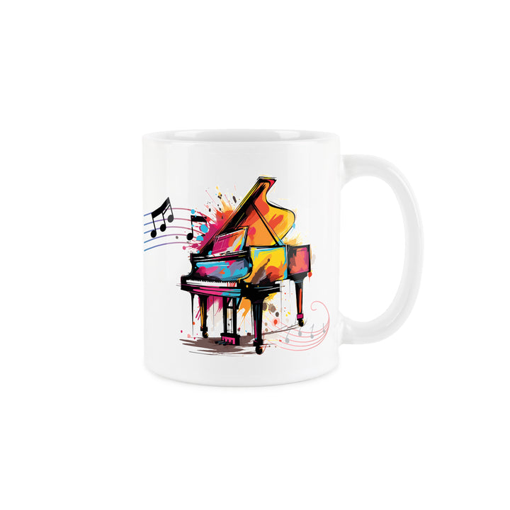 Purely Home Abstract Instruments Ceramic Mug