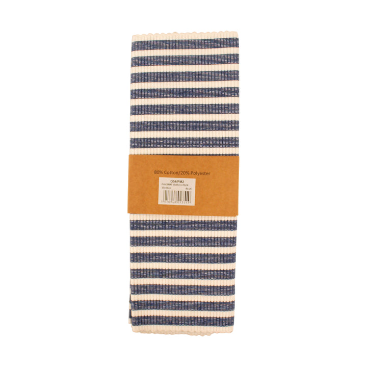 Le Chateau Pack of 2 Eco-Friendly Ribbed Striped Placemats