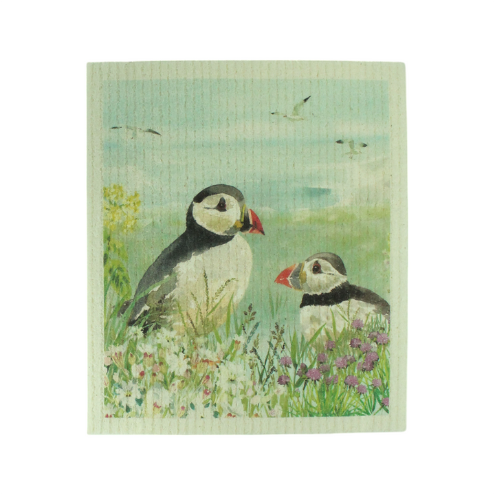 Eddingtons x National Trust Plant-Based Cleaning Cloths - Puffins