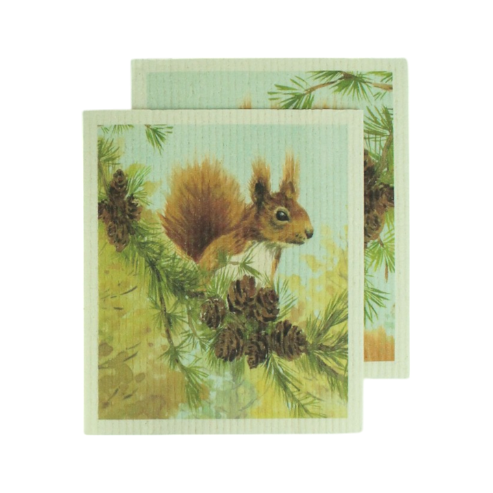Eddingtons x National Trust Plant-Based Cleaning Cloths - Red Squirrel