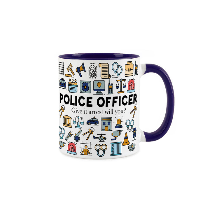Purely Home Police Officer Ceramic Mug