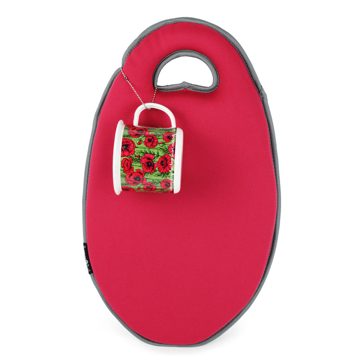 Burgon & Ball Garden Kneeler & Enamel Mug Set - Poppy Red