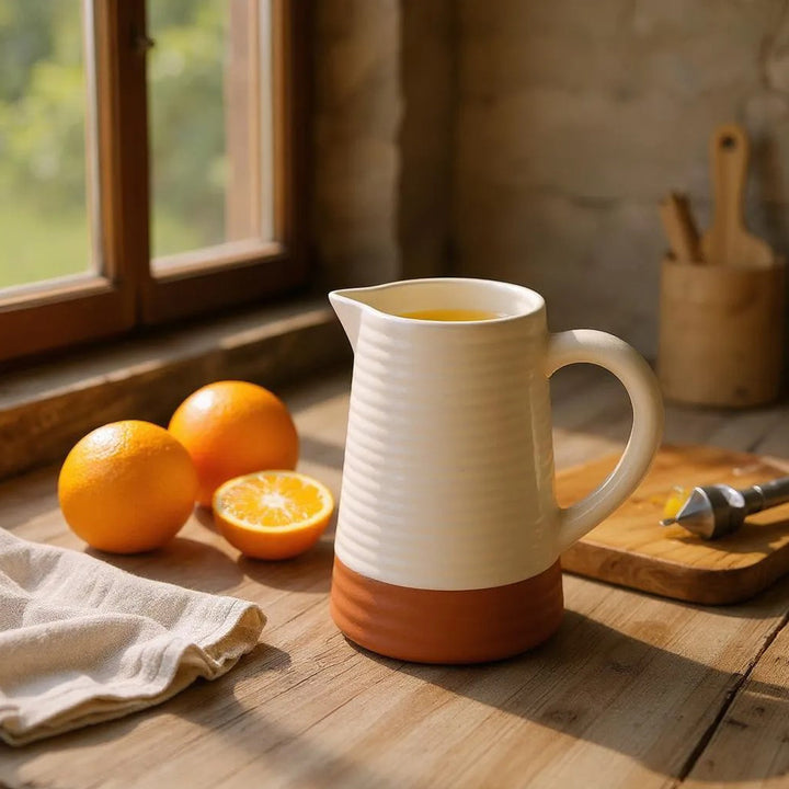Dexam Porto Terracotta Jug - Stone
