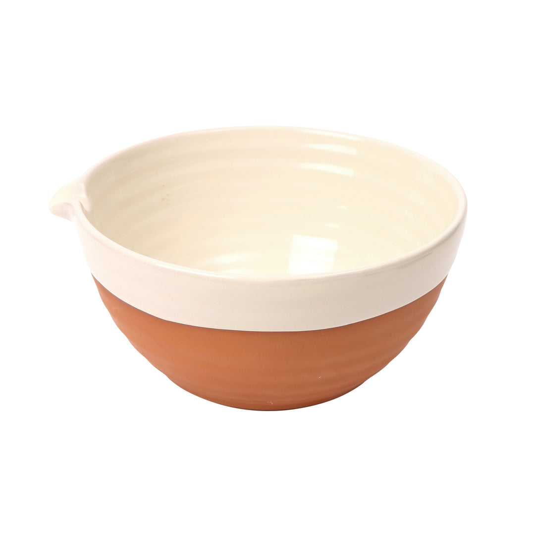 Dexam Porto Terracotta Large Mixing Bowl - Stone