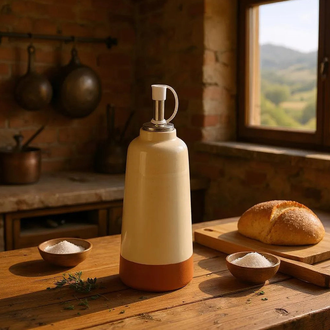 Dexam Porto Terracotta Oil Drizzler - Stone