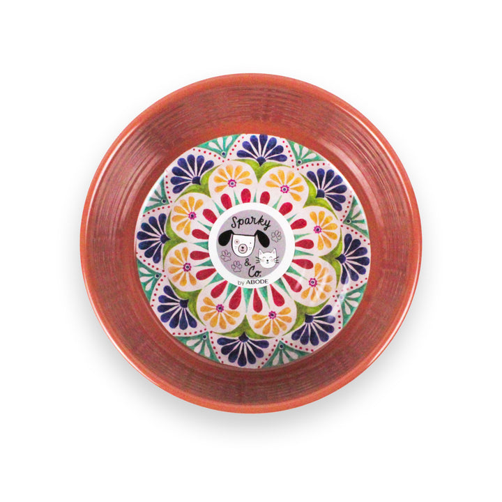 Rio Medallion Melamine Pet Bowl - Medium