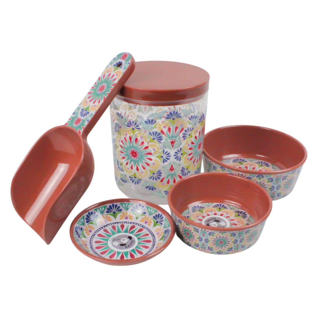 Rio Medallion Melamine Pet Treat Jar