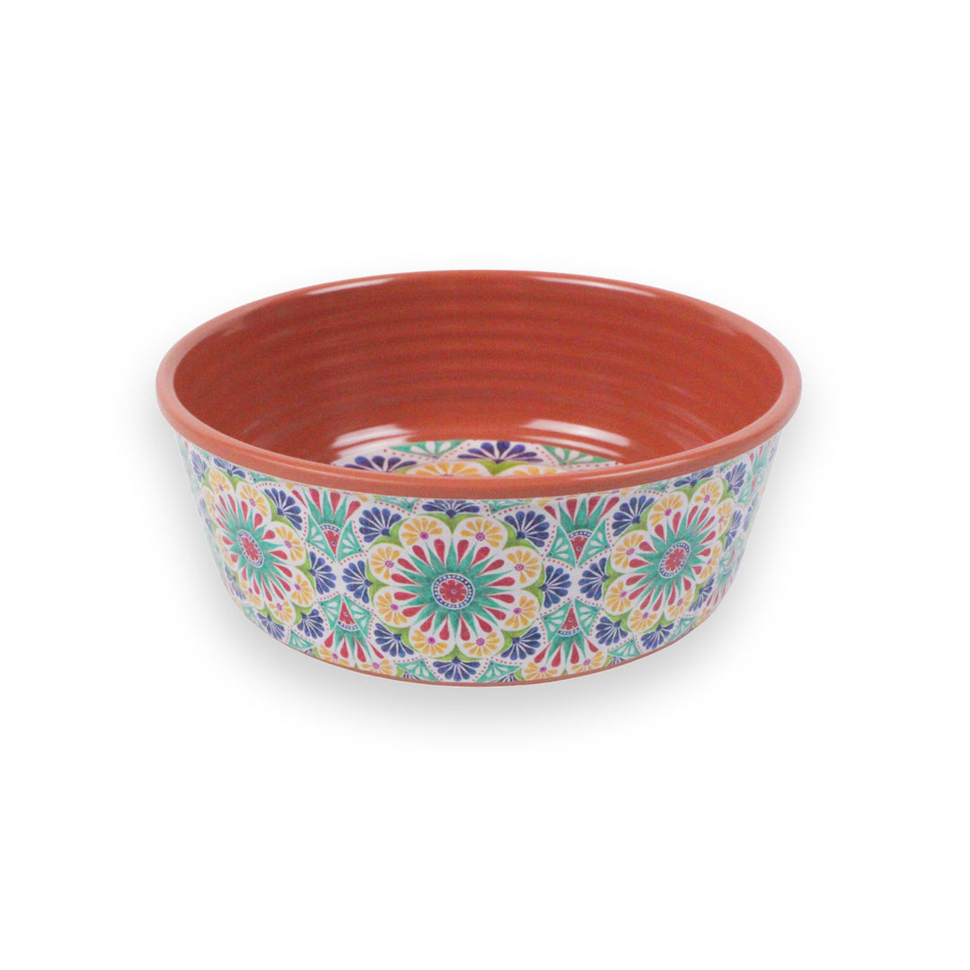 Rio Medallion Melamine Pet Bowl - Medium