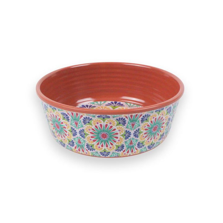 Rio Medallion Melamine Pet Bowl - Medium