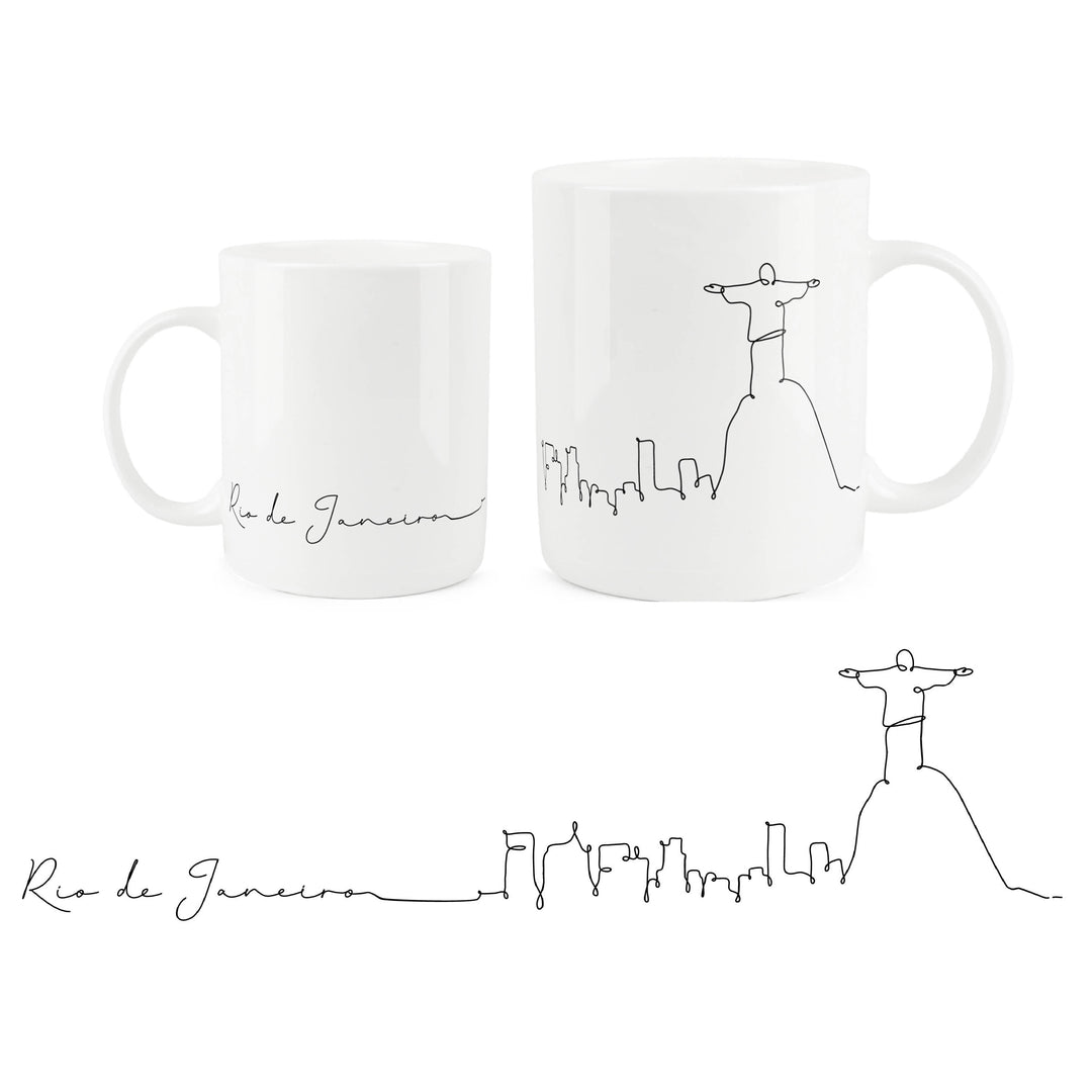 Purely Home City Skyline Bone China Mugs