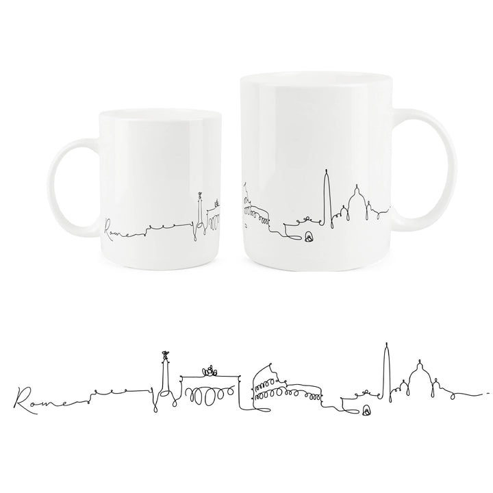 Purely Home City Skyline Bone China Mugs