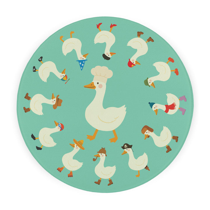 Purely Home Silly Goose Round Glass Worktop Protector