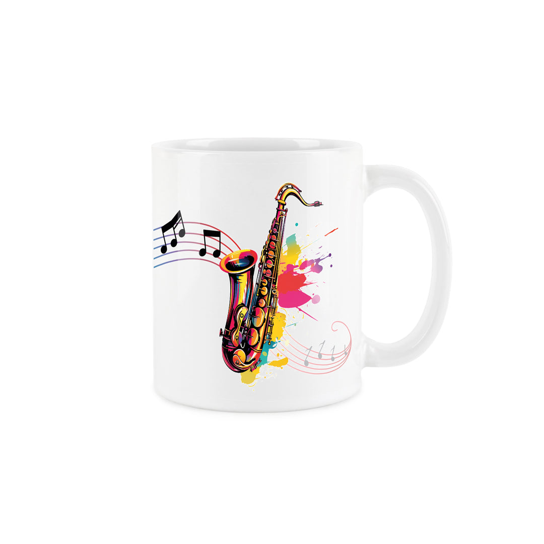 Purely Home Abstract Instruments Ceramic Mug